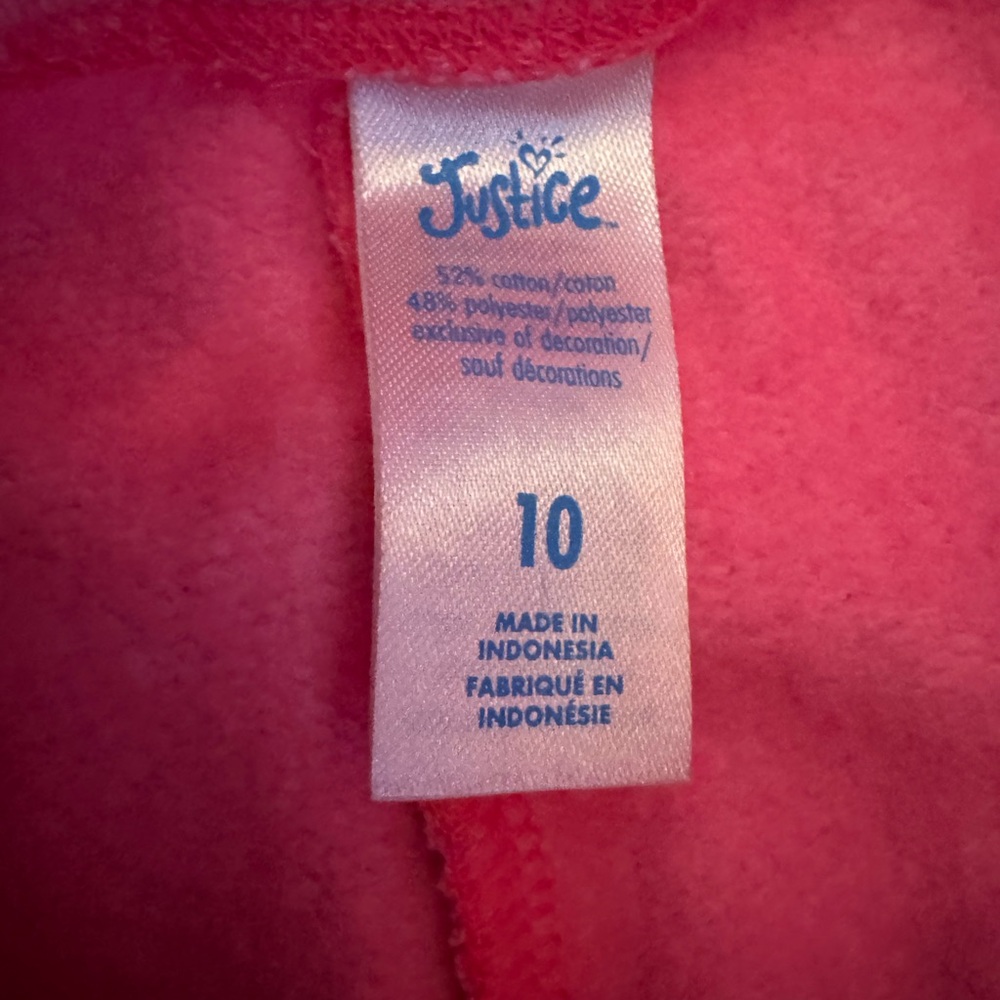 Justice girls joggers Pink size 10 - Picture 2 of 2
